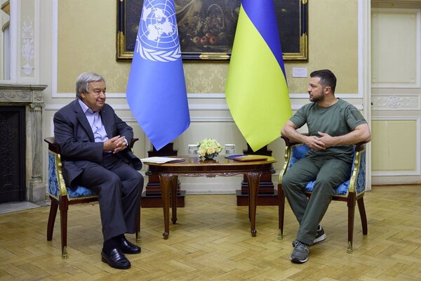 Guterres y Zelensky se reunieron en Kiev para extender el acuerdo de exportación de granos en medio de la invasión rusa - ADN Digital