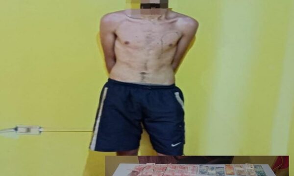 Detienen a ladrón y recuperan celular y dinero