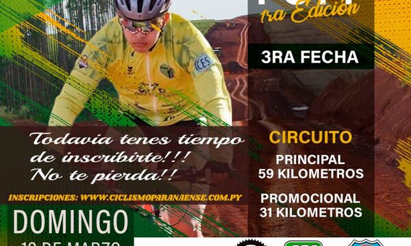 Copa Paraná Poty de ciclismo será este domingo