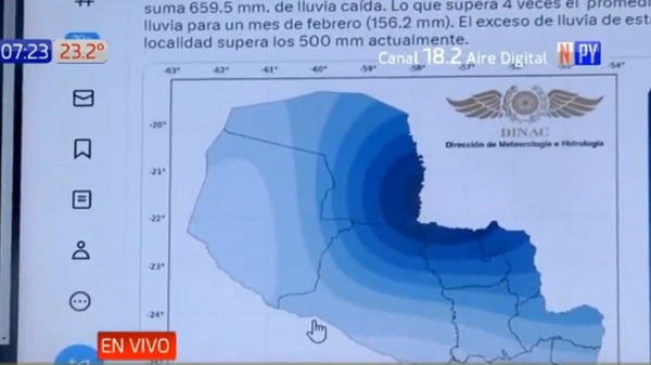 Precipitaciones en el norte del país cuadruplicaron promedio normal - Noticias Paraguay