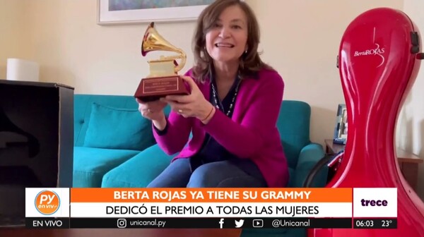 Berta Rojas: “A todas las mujeres del mundo, cuyas voces merecen ser escuchadas y sobre todo respetadas” - trece