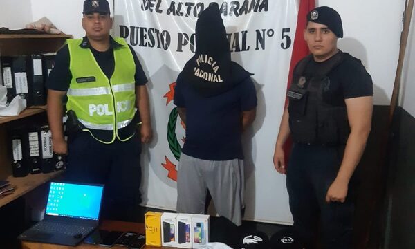 Detienen a hombre y recuperan objetos robados