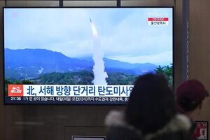 Corea del Norte lanza un misil balístico de corto alcance al mar Amarillo - Mundo - ABC Color
