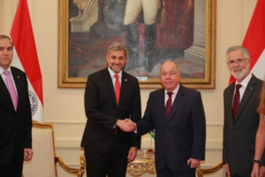 Mario Abdo se reunió con el canciller de Brasil - El Trueno