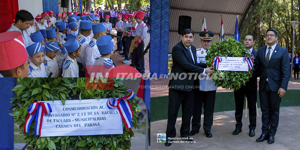 CARMEN DEL PARANÁ: ACTO DE RECORDACIÓN POR EL 212° ANIVERSARIO DE LA BATALLA DE TACUARY - Itapúa Noticias
