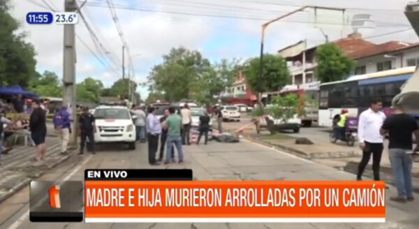 Madre e hija murieron arrolladas por un camión | Telefuturo