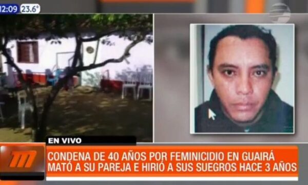 Condena de 40 años por feminicidio en Guairá | Telefuturo