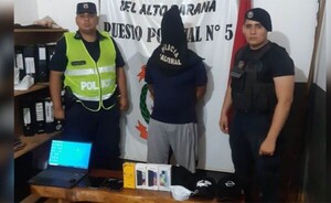 Desvalijó una casa y luego asaltó sucursal de Alex en Mallorquín