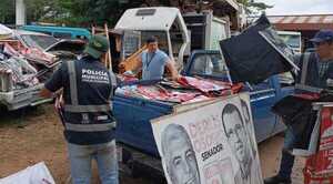 Diario HOY | Retiran propaganda instalada en áreas no permitidas de Asunción
