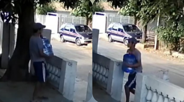 (Video). Malandro “honesto”: Pillado robando agua mineral tuvo que devolverlo
