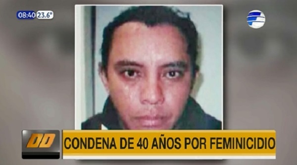 Hombre es condenado a 40 años de prisión por feminicidio