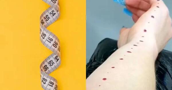 La Nación / Influencer se tatuó una regla en el brazo “para medir” a sus parejas