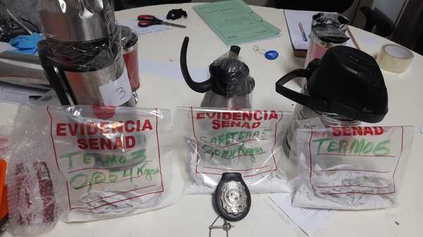 Diario HOY | Pretendían enviar cocaína oculta en termos con destino a Australia