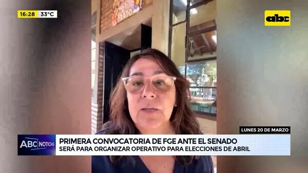 Video: primera convocatoria de FGE ante el Senado - ABC Noticias - ABC Color