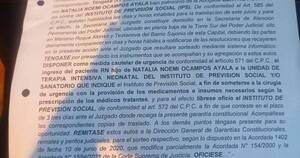 La Nación / IPS no da lugar en terapia intensiva a recién nacido, a pesar de amparo judicial