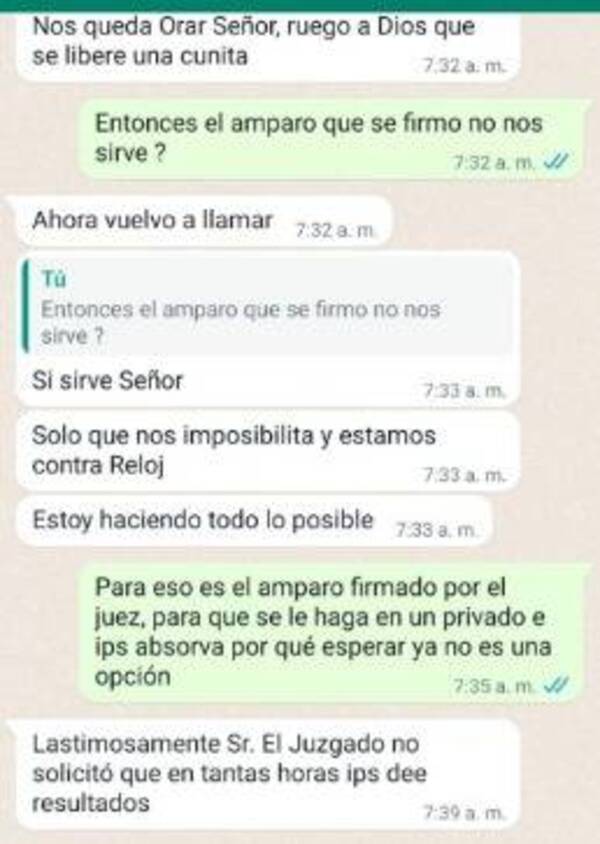 "Orar y esperar": la respuesta del IPS a padres de bebé que necesita terapia