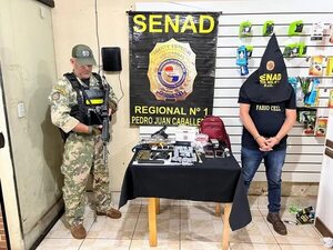 Incautan drogas, armas y municiones durante allanamiento en Pedro Juan Caballero - Policiales - ABC Color