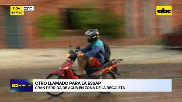 Video: gran pérdida de agua en zona de Recolecta - ABC Noticias - ABC Color