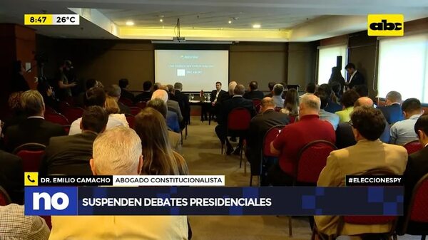 Video: suspenden debates presidenciales - no tiene nombre - ABC Color