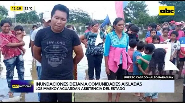 Video: inundaciones dejan a comunidades aisladas - ABC Noticias - ABC Color