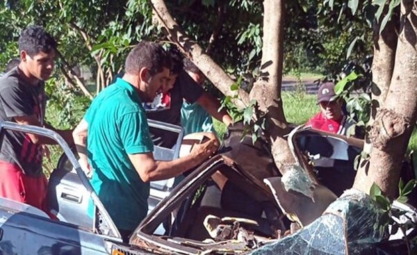 Violento accidente dejó tres heridos en Hernandarias