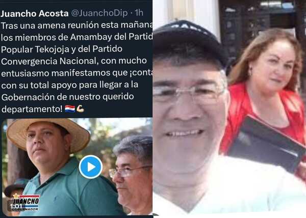 Comunicado: Convergencia Popular no autorizó apoyo de "Papichi y Maura" al colorado Juancho Acosta