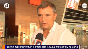 Las primeras palabras de Diego Aguirre como DT de Olimpia