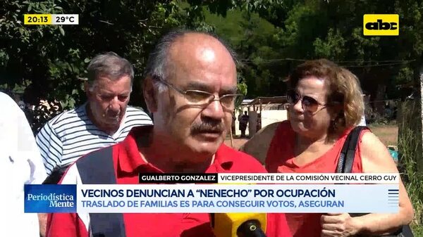 Video: vecinos denuncian a “Nenecho” por ocupación - Periodísticamente - ABC Color