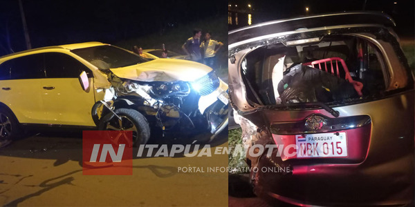 TRES HERIDAS TRAS BRUTAL COLISIÓN EN ENCARNACIÓN - Itapúa Noticias