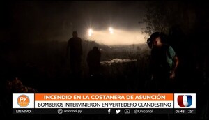 Zona Costanera: Bomberos logran contener incendio en vertedero clandestino - Unicanal