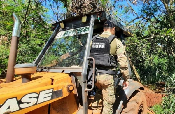 Ejecutan primera destrucción del año de puertos clandestinos en el lado brasilero