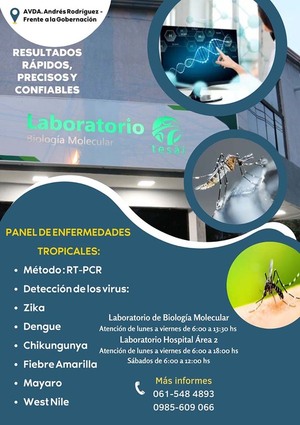 Laboratorio de Tesãi con estudios de diagnóstico de dengue y chikungunya | DIARIO PRIMERA PLANA