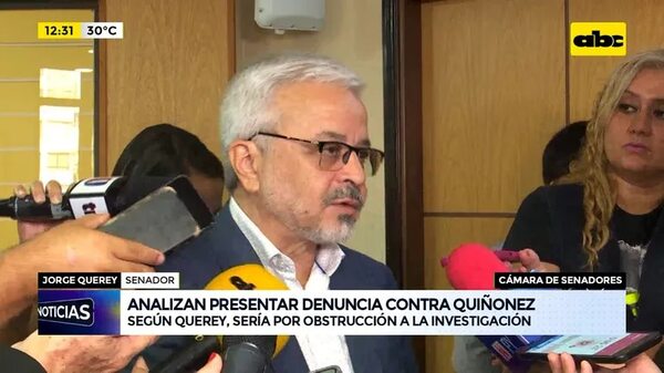 Video: analizan presentar denuncia contra Quiñonez - ABC Noticias - ABC Color