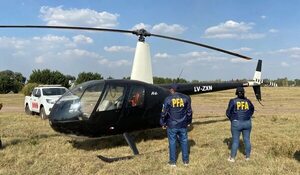 Policía espera informe desde Argentina sobre helicóptero - Policiales - ABC Color