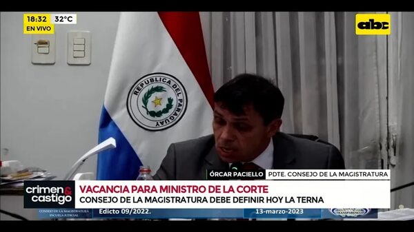 Video: Consejo de la Magistratura debe definir hoy la terna - Crimen y castigo - ABC Color