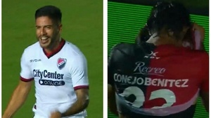 [VIDEO] ¡Duelazo ashá! "Pollo" Recalde marca su primer gol y "Conejo" Benítez, un blooper