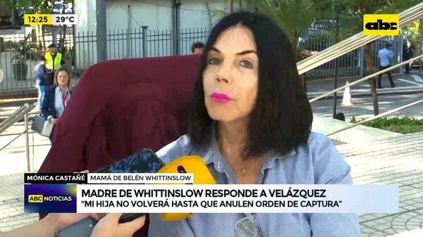 Video: madre de Whittinslow responde a Velázquez - ABC Noticias - ABC Color