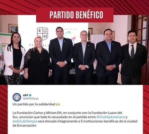 Un partido por la solidaridad se vivirá a fines de marzo en Encarnación