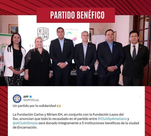Un partido por la solidaridad se vivirá a fines de marzo en Encarnación