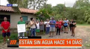 Pobladores de Itauguá están sin agua hace 14 días | Telefuturo