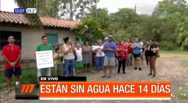 Pobladores de Itauguá están sin agua hace 14 días | Telefuturo