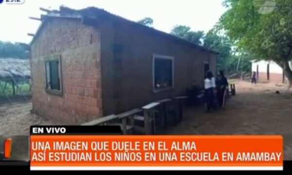 Así estudian los niños de una escuela en Amambay | Telefuturo