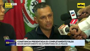 Video: ‘‘Constancia presentada es completamente falsa’' - ABC Noticias - ABC Color