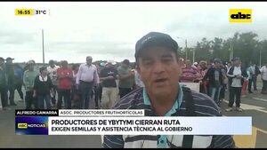 Video: Productores de Ybytymí cierran ruta - ABC Noticias - ABC Color