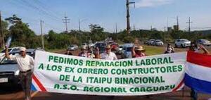 Veto total de compensación a exobreros de Itaipú cuenta con dictamen de rechazo