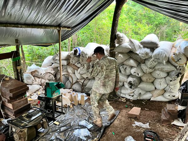 Allanamiento en inmueble rural con resultado positivo