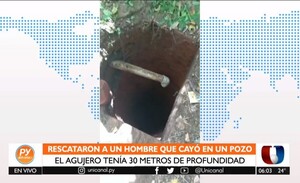 Hombre es rescatado ileso de un pozo de 30 metros - Unicanal