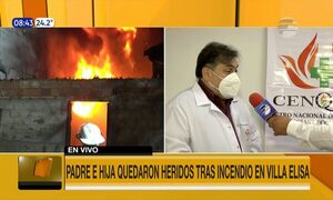 Padre e hija quedaron heridos tras incendio en Villa Elisa | Telefuturo
