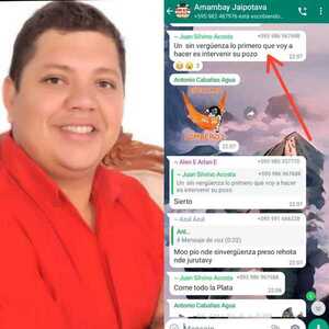 Fuerte discusión del diputado Juancho Acosta por falta de pago de agua a asociación vecinal