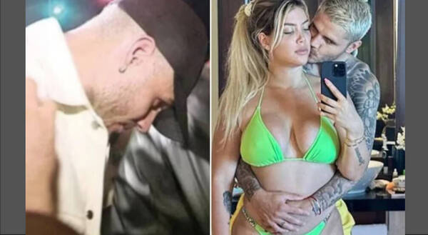 Pillaron a Icardi en boliche "cabezudeando" con tres yiyis